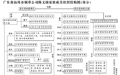 发现一个现象：烟草三代人，岳婿双行长等情况层出不穷！