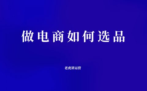 做电商如何选品
