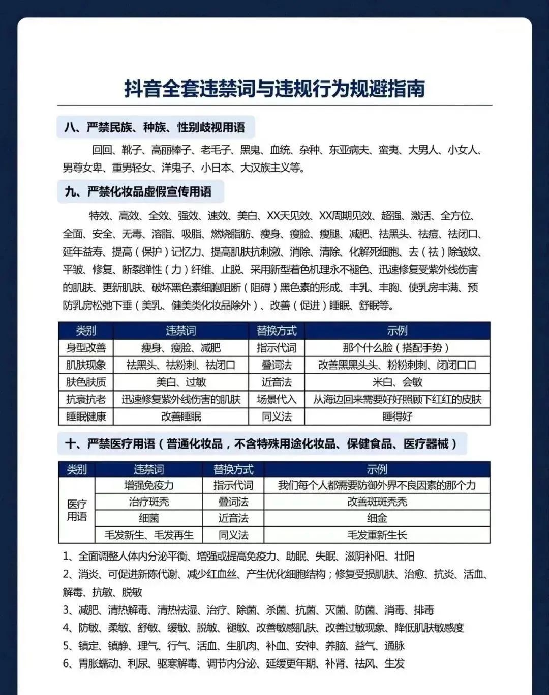 抖音违规词及违规行为汇总（收藏吃灰）