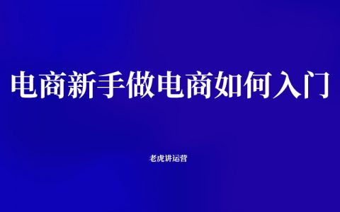 电商新手做电商如何入门