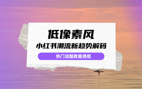 爆款话题数据透视，小红书年轻人偏爱低像素风？