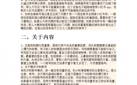 小红书公司员工内训资料