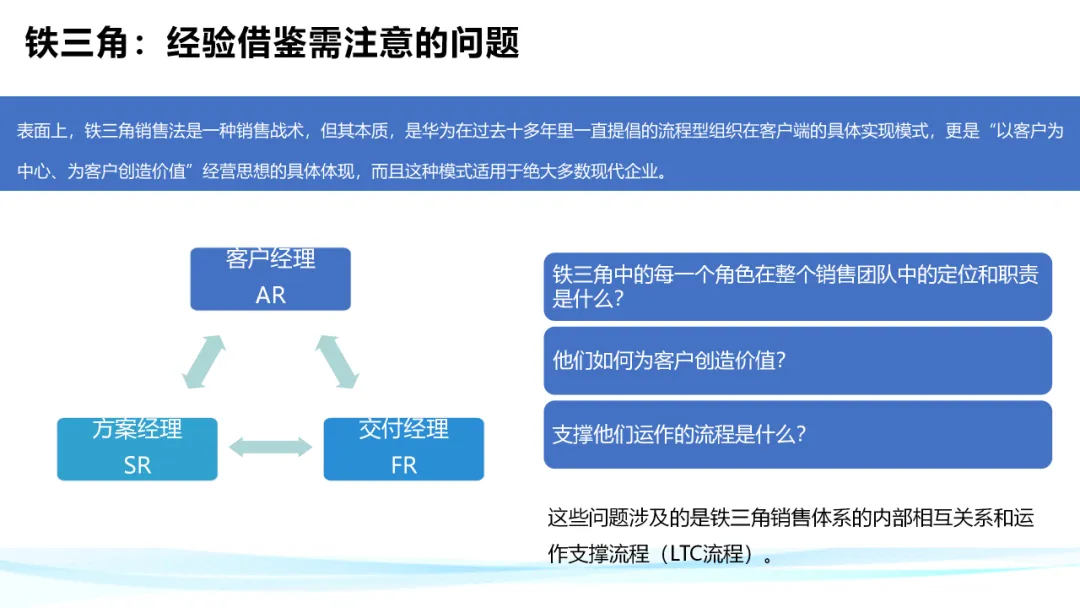 超级干货！分析华为铁三角工作法