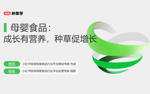 【小红书】母婴食品-双11营销指南