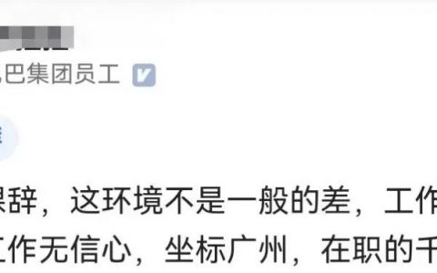 刚从阿里裸辞，发现外面工作真难找！
