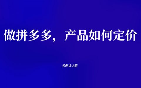 做拼多多，产品如何定价