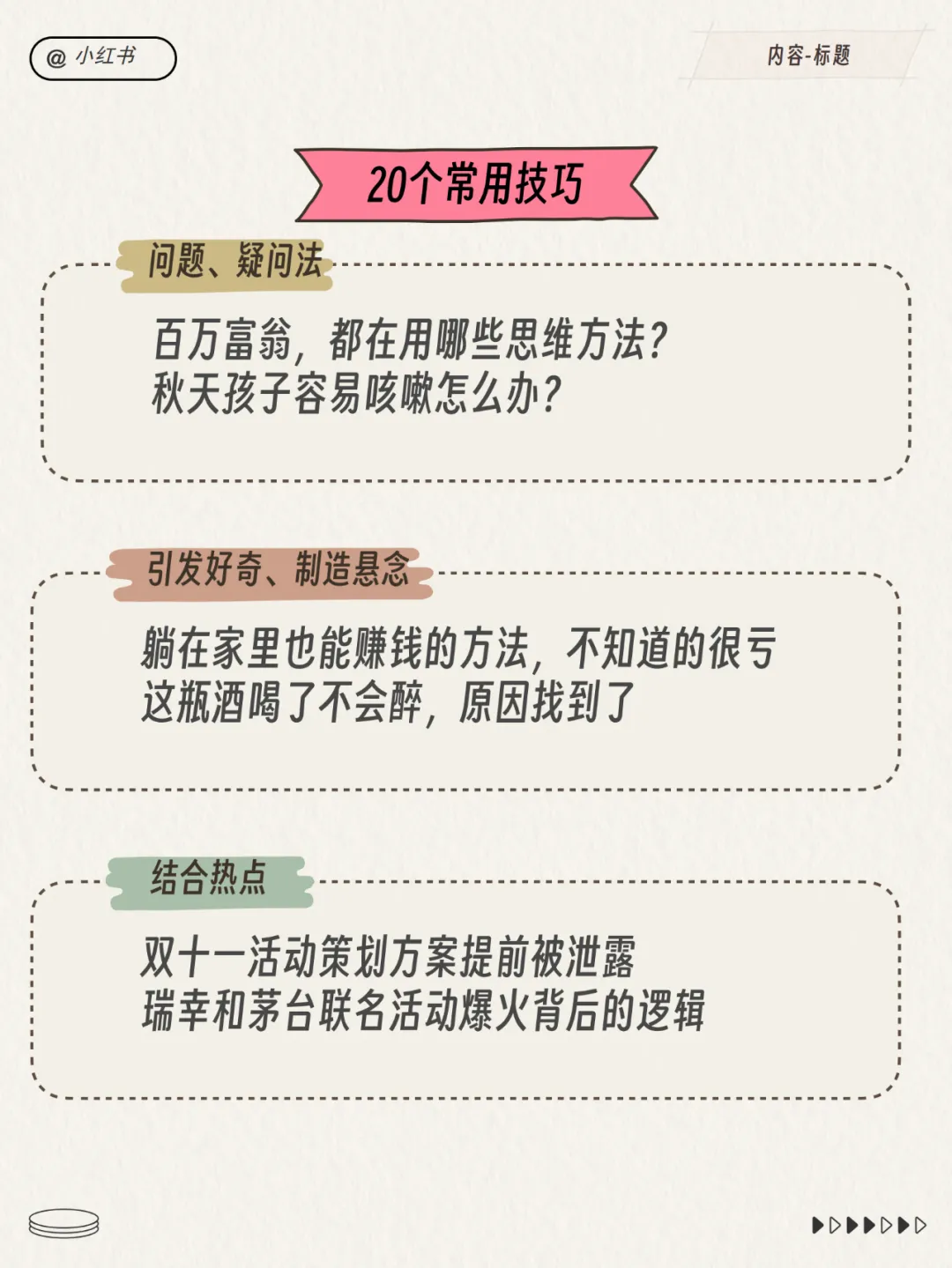 小红书运营总监模型！超多图！