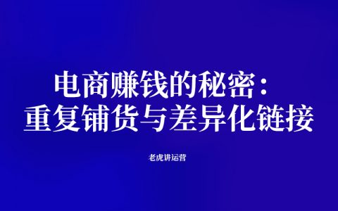 电商赚钱的秘密：重复铺货与差异化链接