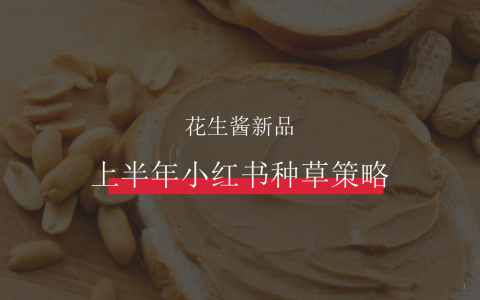 花生酱新品小红书种草策略