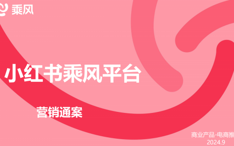 2024小红书乘风平台营销通案   <sup><font color=red>免费下载</font></sup>