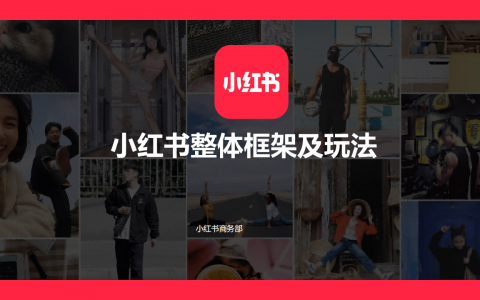 小红书整体框架及玩法