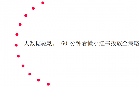 大数据驱动，60分钟看懂小红书投放全策略