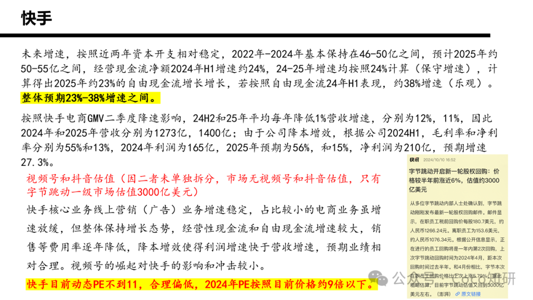 快手财务业务分析