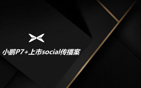 小鹏P7汽车上市social传播方案
