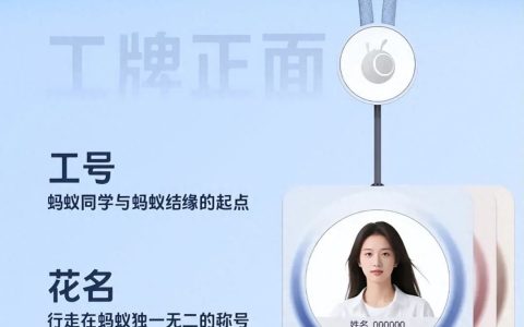 蚂蚁集团换新工牌，用颜色强化司龄！