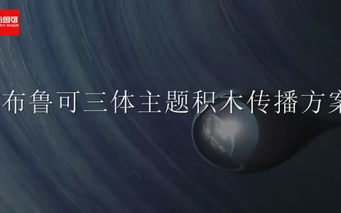 布鲁可三体主题积木传播方案
