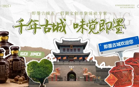 2025即墨古城五一假期文创市集活动方案【文旅项目】<sup><font color=red>免费下载</font></sup>