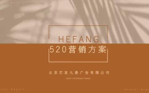 HEFANG 珠宝520营销方案