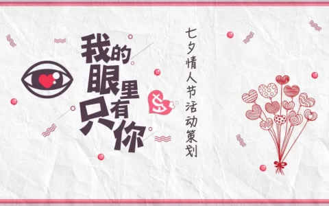 “我的眼里只有你”七夕情人节活动策划<sup><font color=red>免费下载</font></sup>