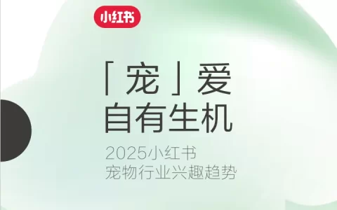 「宠」爱自有生机—2025小红书宠物行业兴趣趋势<sup><font color=red>免费下载</font></sup>