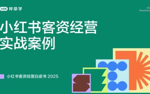 2025小红书客资经营实战案例