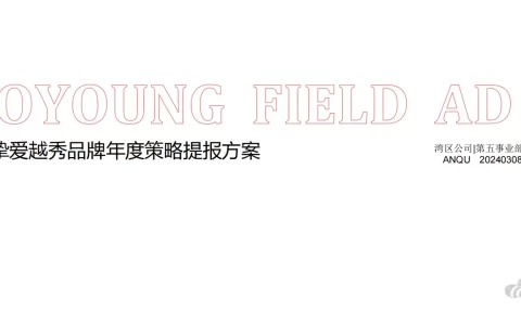 2024挚爱越秀品牌年度策略提报方案