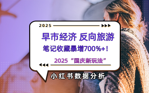 从小红书搜索指数中，发现年轻人重新定义2025“国庆新玩法”