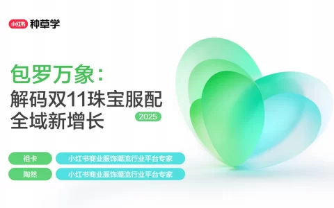 2025小红书双11-珠宝&箱包&服配行业增长攻略