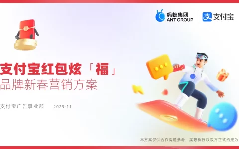 支付宝红包炫「福」品牌营销方案<sup><font color=red>免费下载</font></sup>