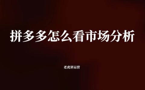 拼多多怎么看市场分析