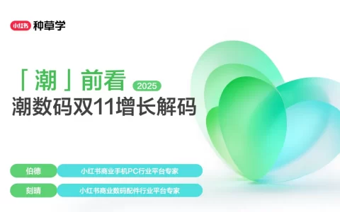 2025小红书双11手机数码行业增长解码