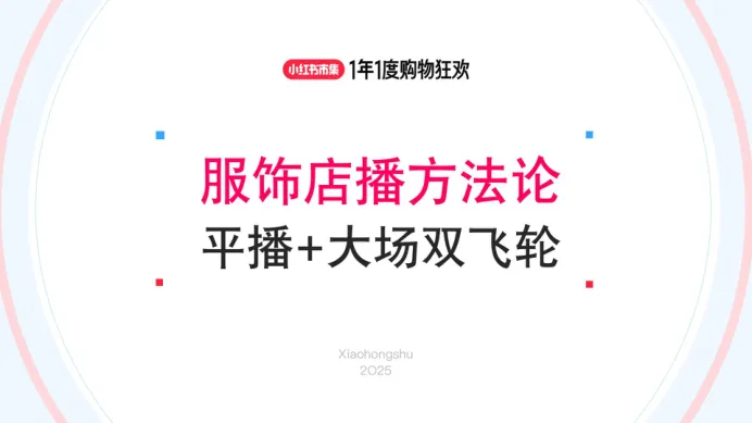小红书2025双11最佳实践丨大服饰店播增长策略解析